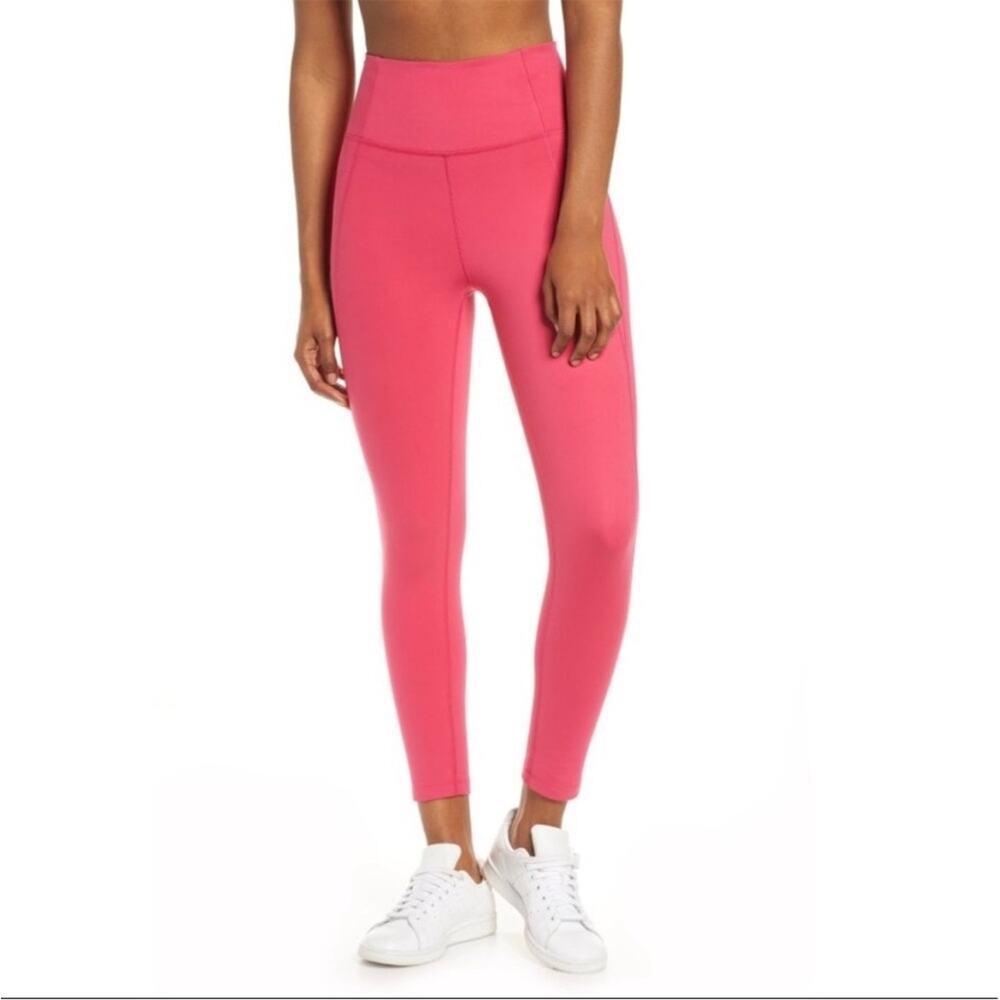 Girlfriend collective high rise leggings hot pink XS